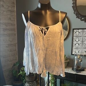 Style Envy Cream Tie-Front Camisole